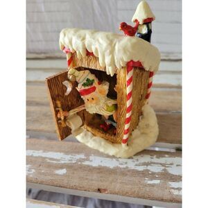 Enesco simon outhouse elf sandi zimnicki vintage village rare figure Xmas bathro